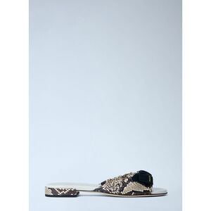 Prada Women Textured Slide Sandals